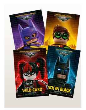 The LEGO Batman Movie Posters - Harley Quinn, Batman, Batgirl, Robin - Toys  N Bricks